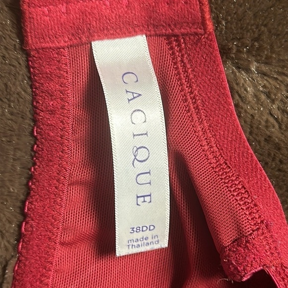 CACIQUE Boost Balconette Dark Red Sz 38DD - Picture 7 of 8